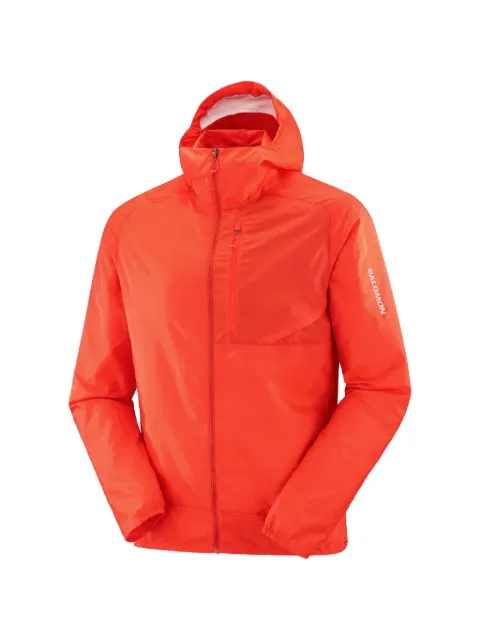 Salomon BONATTI CROSS WIND logo-print hooded jacket