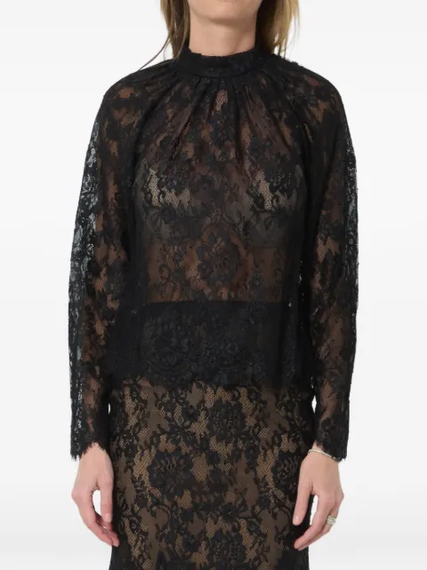 Self-Portrait blusa de encaje