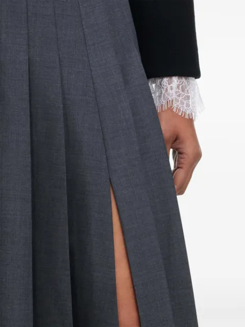 Self-Portrait pleated maxi skirt