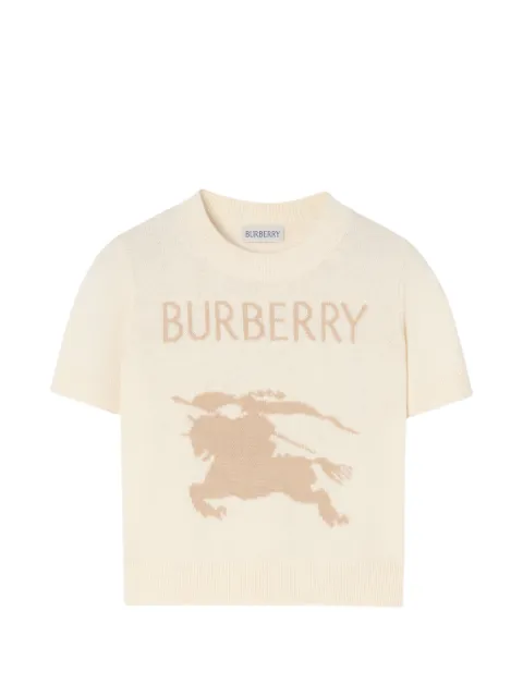 Burberry Kids Knight cotton-wool top