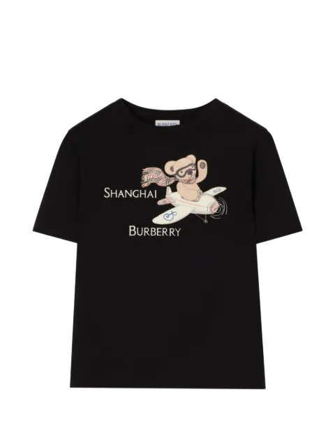 Burberry Kids Shanghai Bear cotton T-shirt