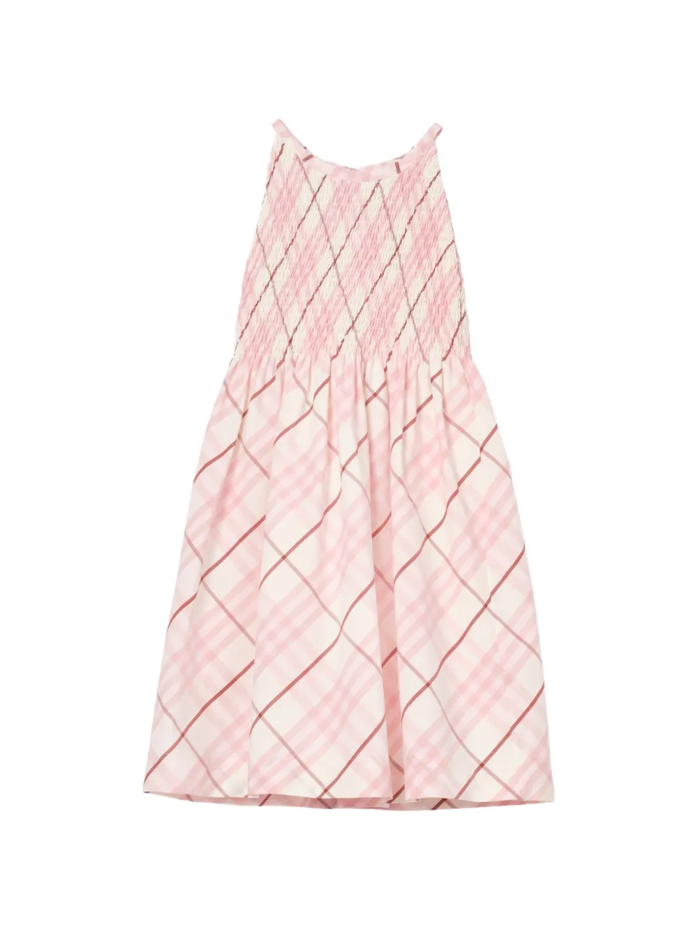 Burberry Kids Check cotton dress - Pink
