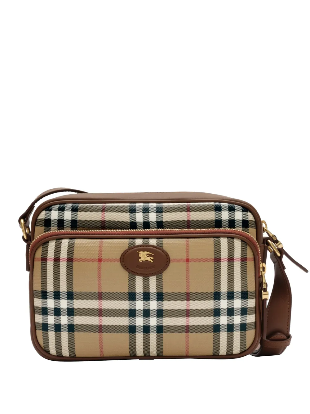 Burberry Check pocket crossbody bag - Toni neutri