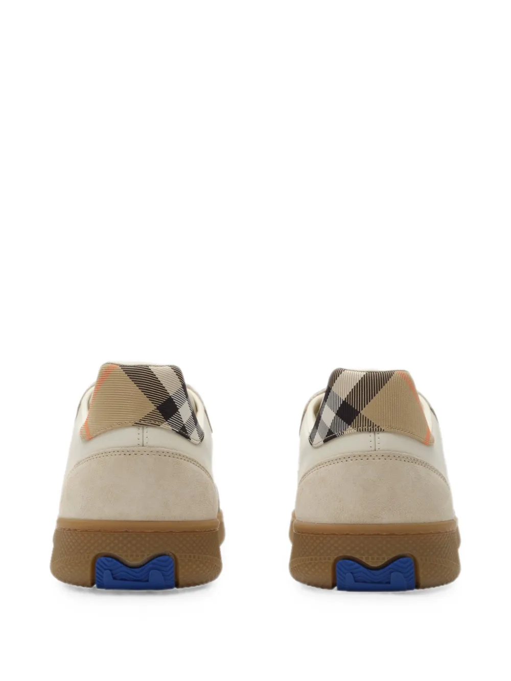 Burberry leather suede and Check Terrace sneakers Beige