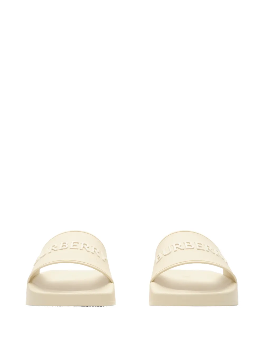 Burberry Slippers met logo Beige