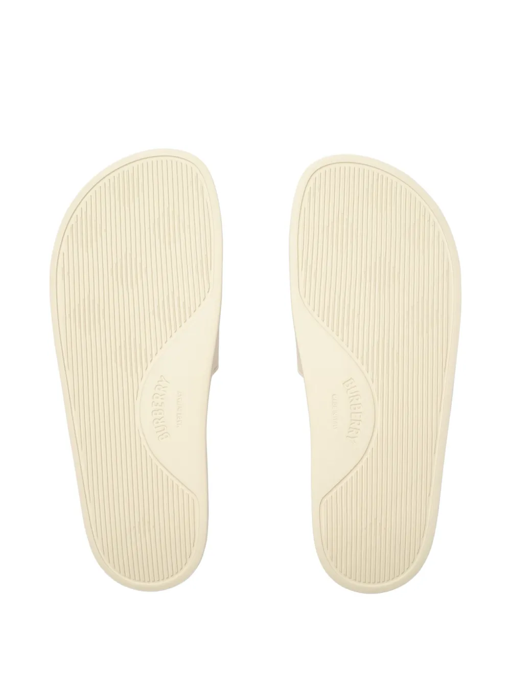 Burberry Slippers met logo Beige