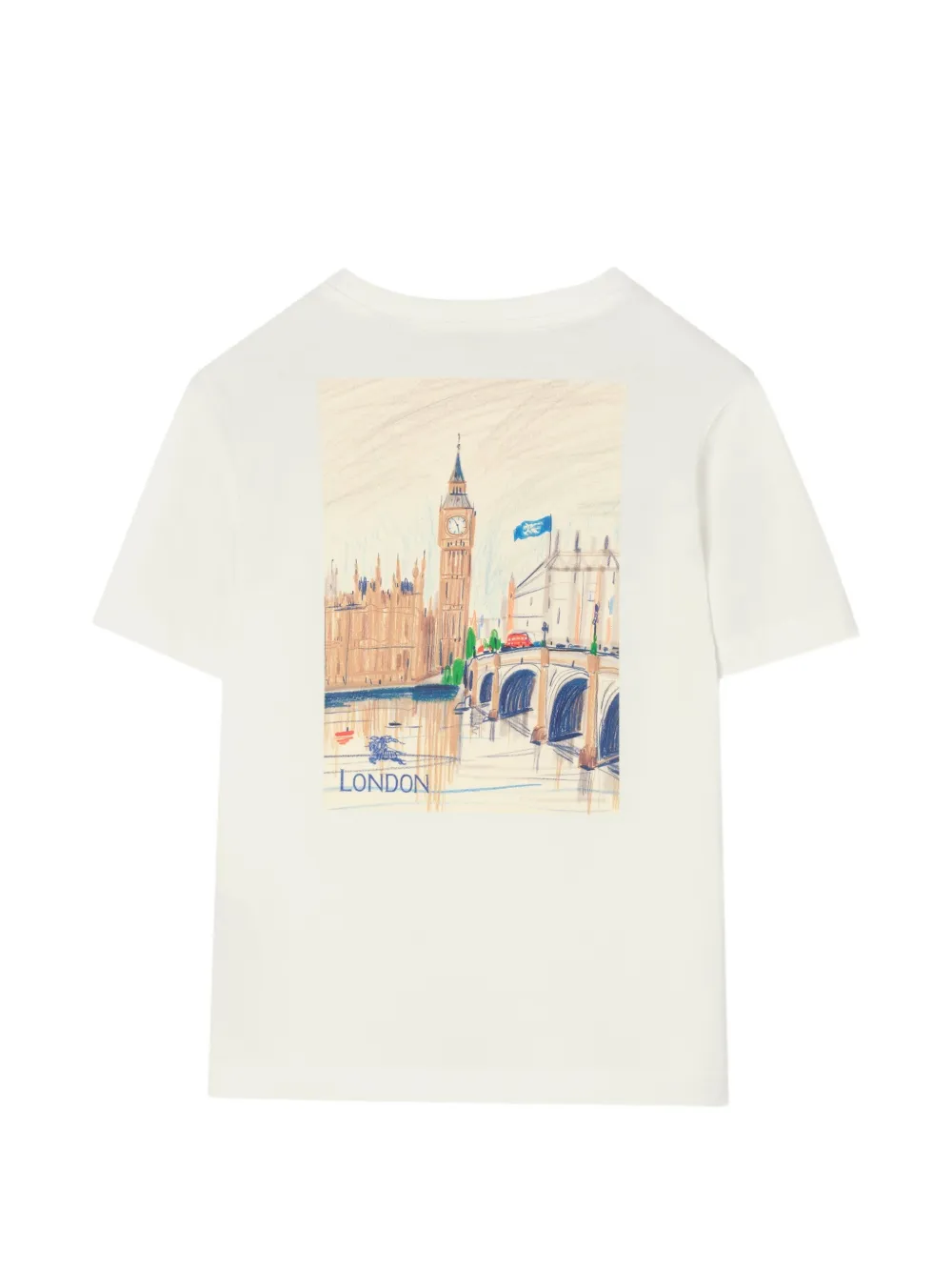 Burberry Kids Thomas Bear T-shirt met print Wit
