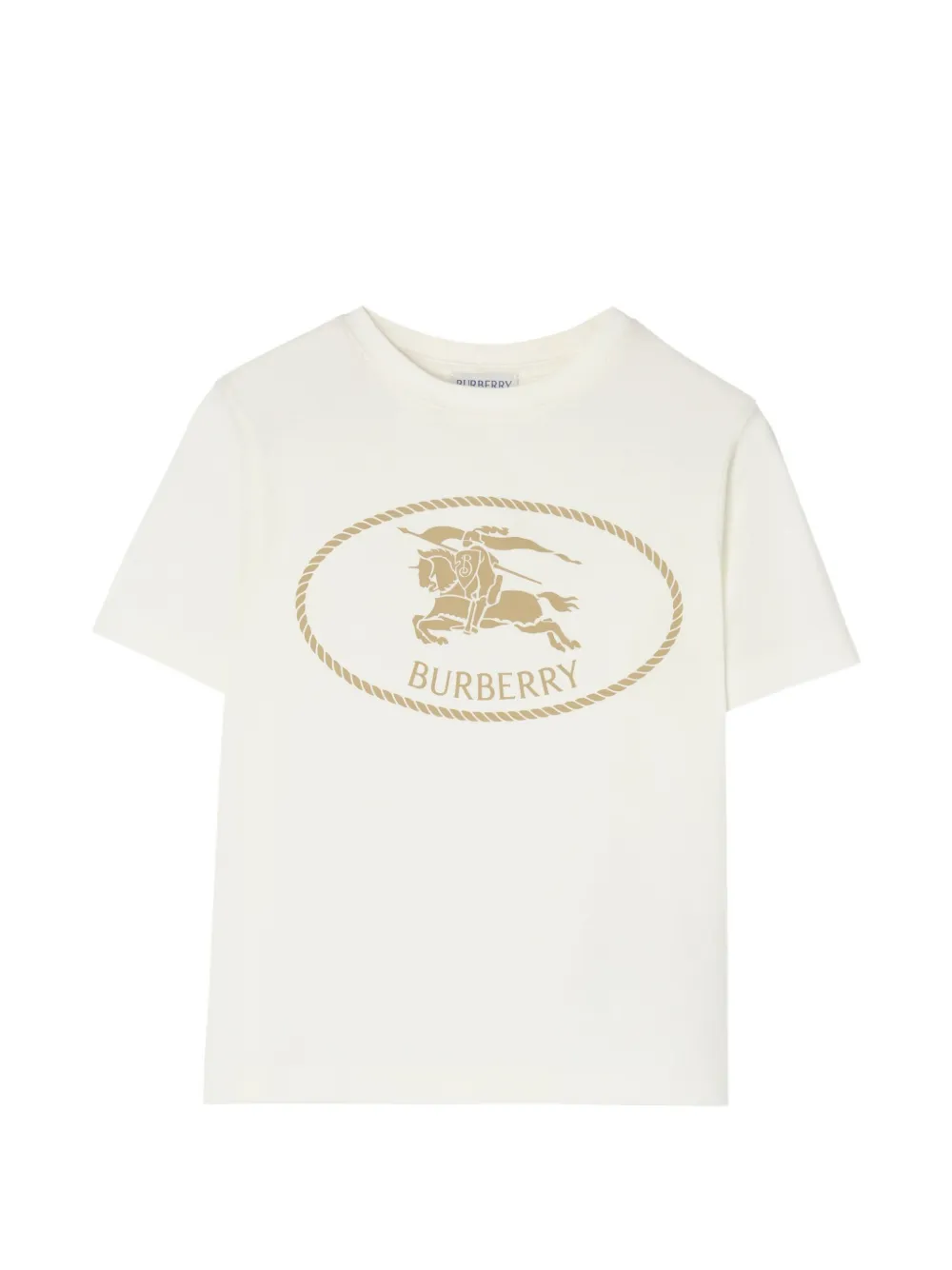 Burberry Kids Knight stamp cotton T-shirt - Nude
