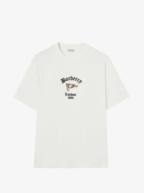 Burberry Check-flag cotton T-shirt
