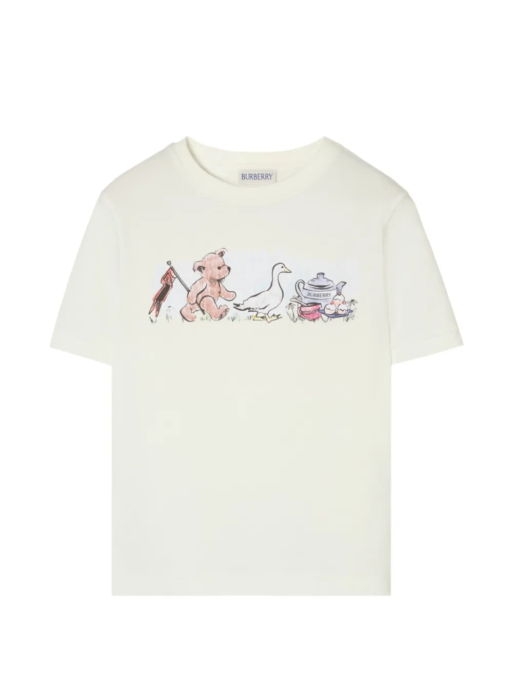 Burberry Kids Thomas Bear and Friends cotton T-shirt - Bianco