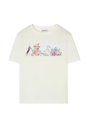 yk88︎⌣̈⃝様 バーバリー白タグベビーTシャツ86cm 4万500円 Burberry Kids ストロベリープリント Tシャツ | ホワイト | FARFETCH JP