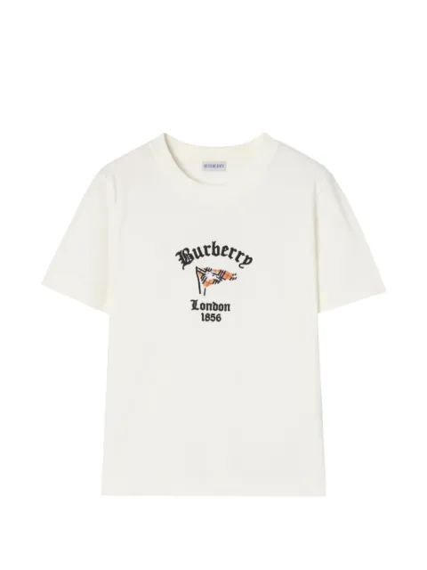 Burberry Check-flag cotton T-shirt
