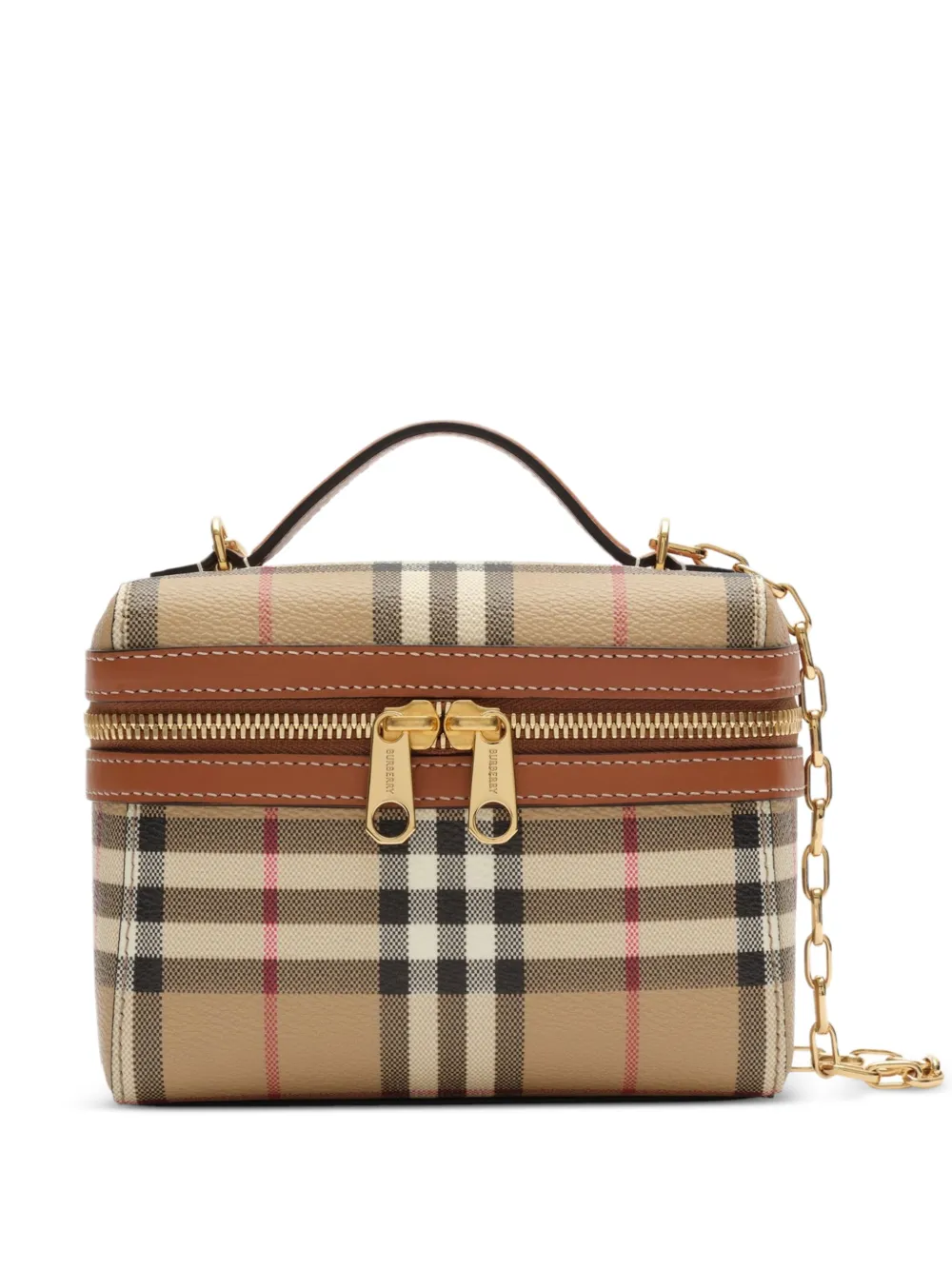 Burberry mini Check vanity bag - Neutrals