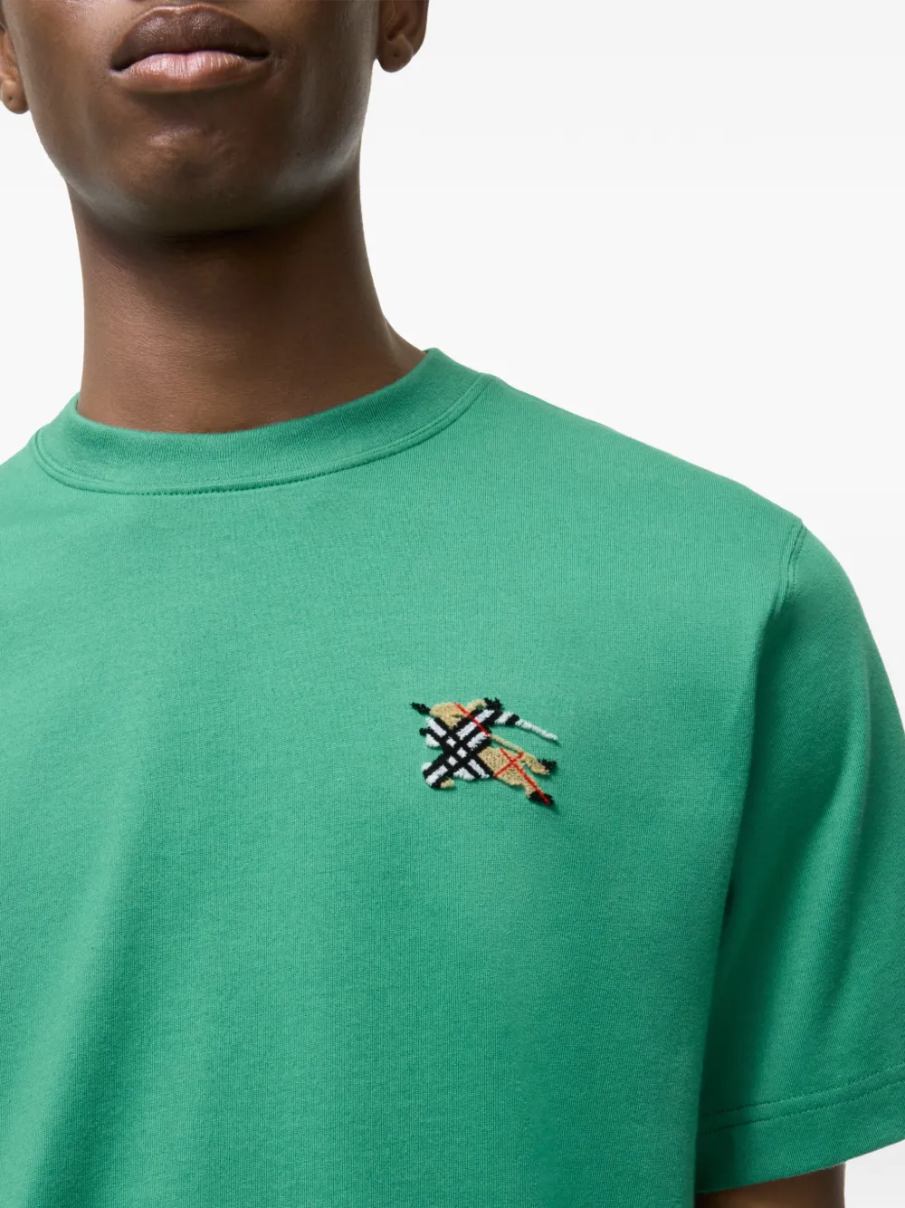 Burberry Knight katoenen T-shirt Groen