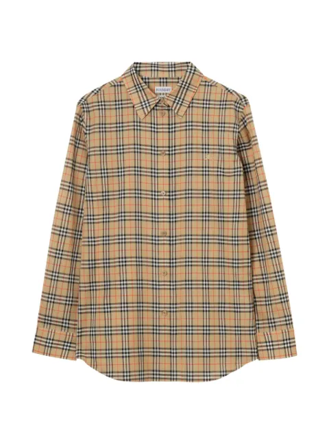 Burberry camisa Check de algodón