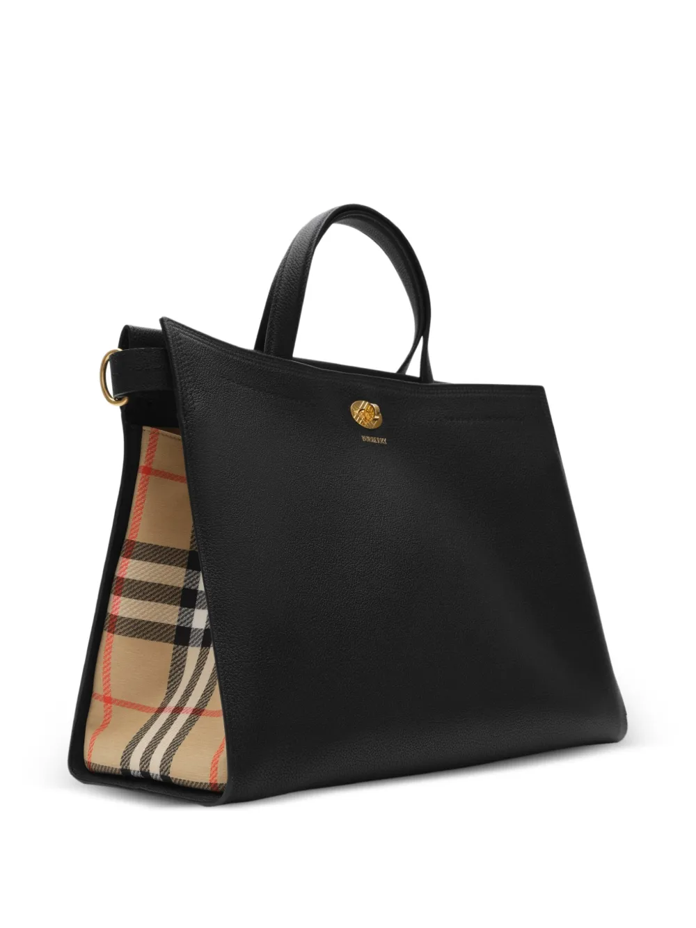 Burberry Medium Cotswolds Check shopper Zwart