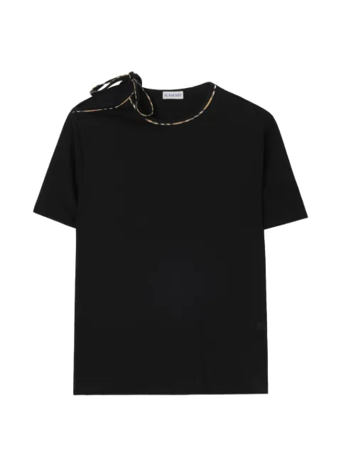 Burberry tie-sleeve cotton T-shirt