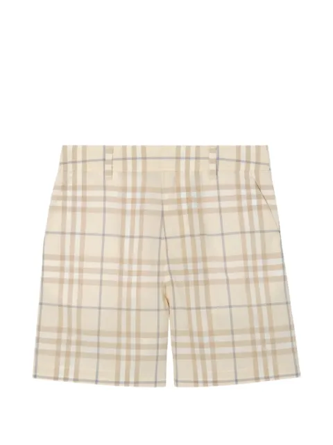 Burberry Kids short à carreaux