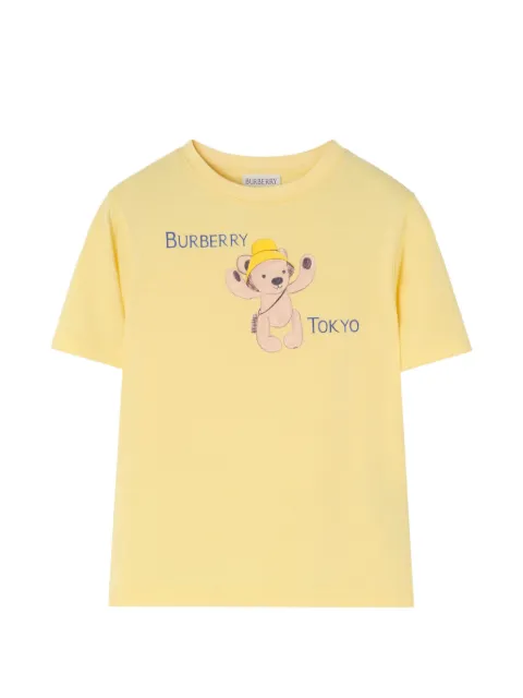 Burberry Kids 도쿄 베어 코튼 티셔츠
