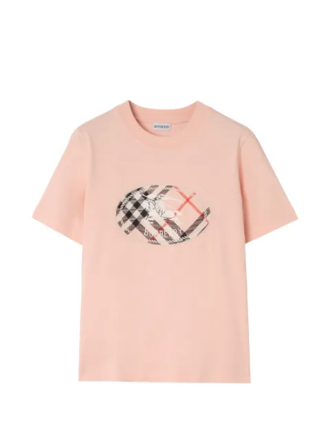 Burberry playera con estampado Check Knight