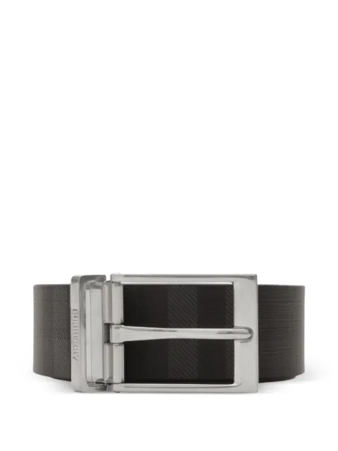 Burberry cinturón reversible Check