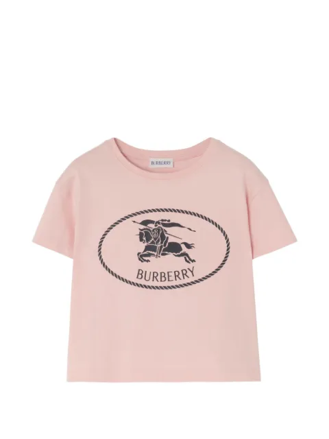 Burberry Kids Knight-stamp cotton T-shirt
