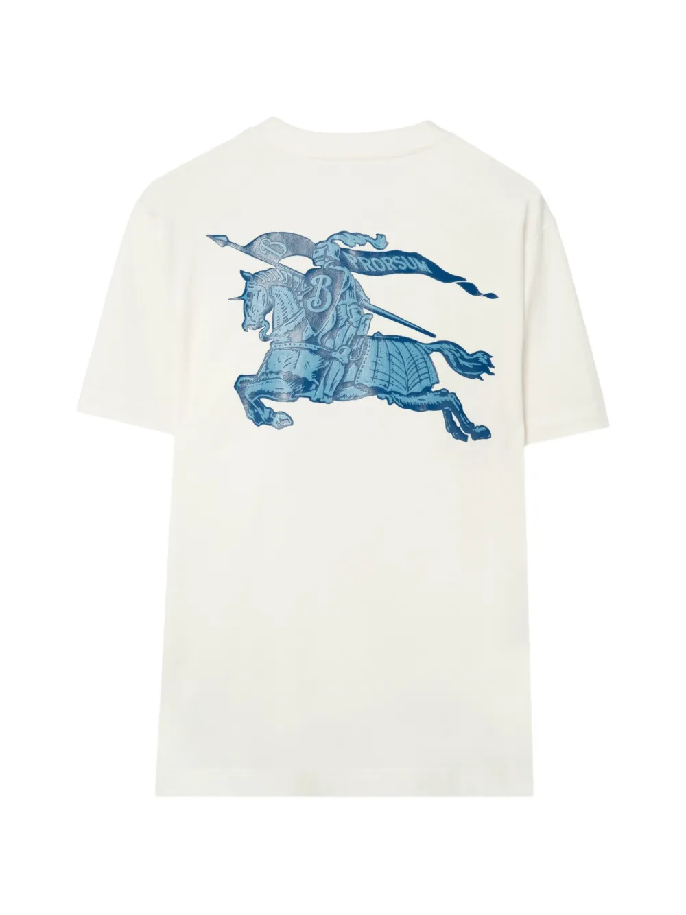 Burberry Katoenen T-shirt met logo Beige