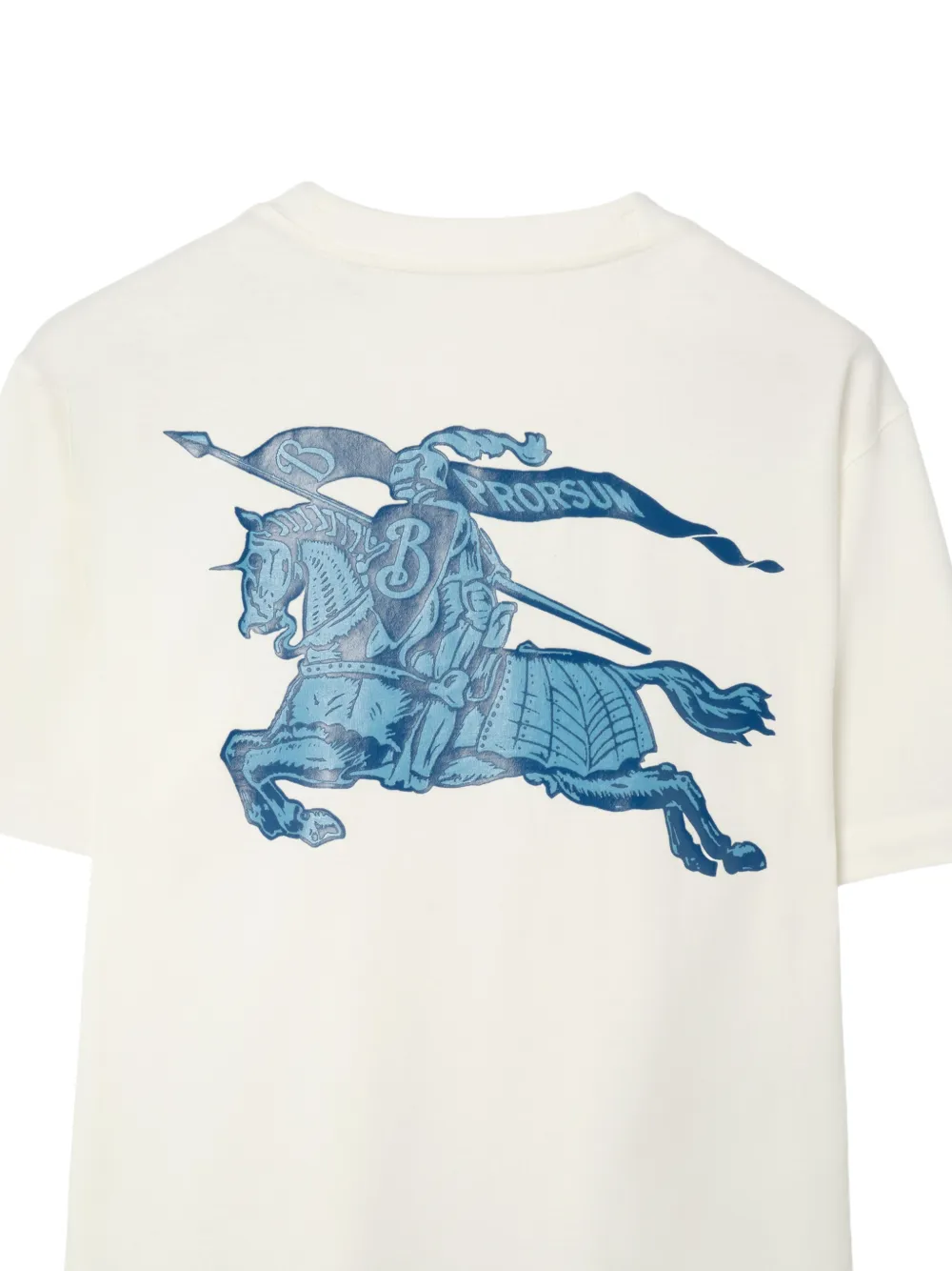 Burberry Katoenen T-shirt met logo Beige