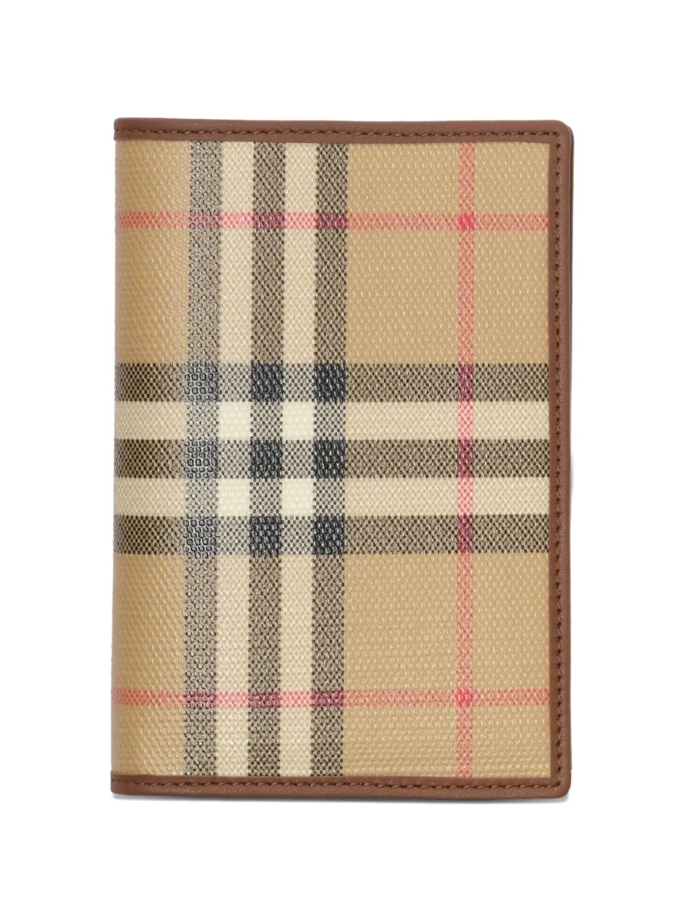 Burberry Check folding card case - Toni neutri