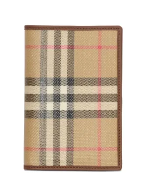 Burberry Check Passport Holder | Neutrals | FARFETCH