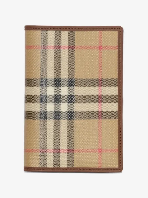 Burberry Check folding card case