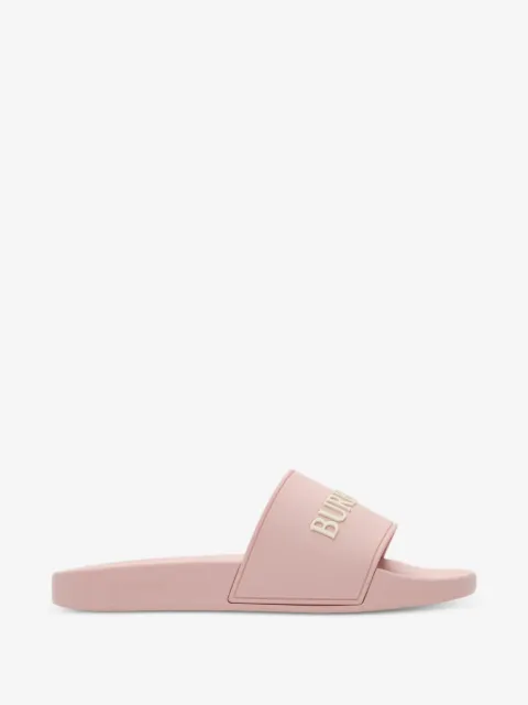 Burberry logo slides