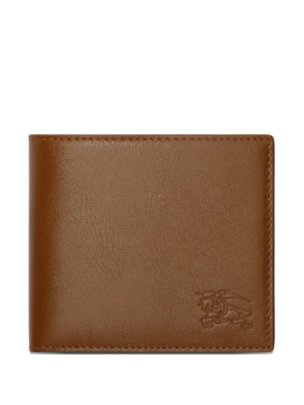 Burberry pop-Check bi-fold wallet - Marrone