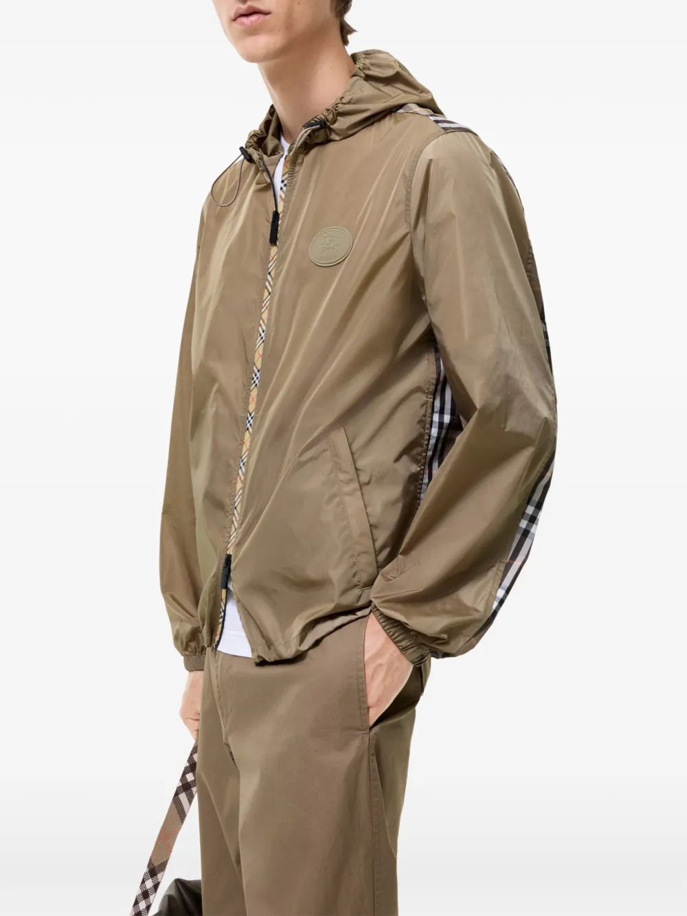 Burberry Check nylon jack Bruin