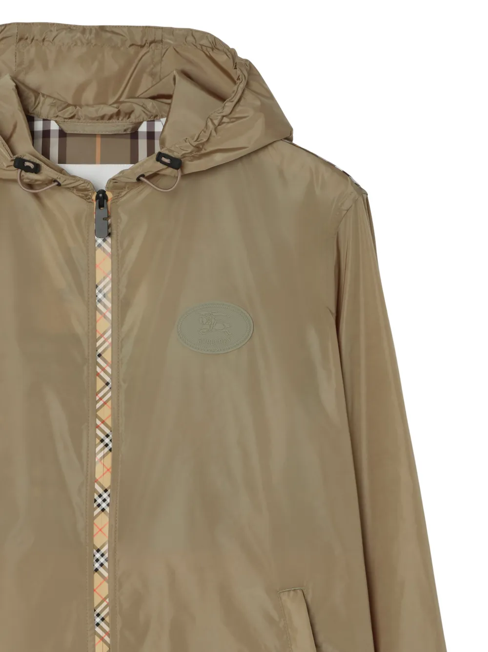 Burberry Check nylon jack Bruin