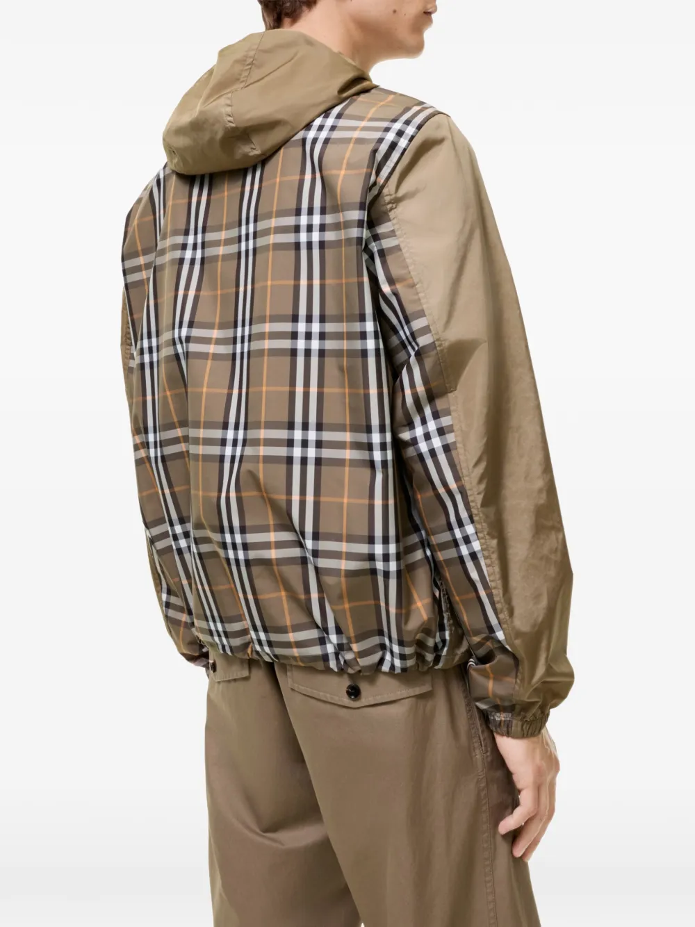Burberry Check nylon jack Bruin