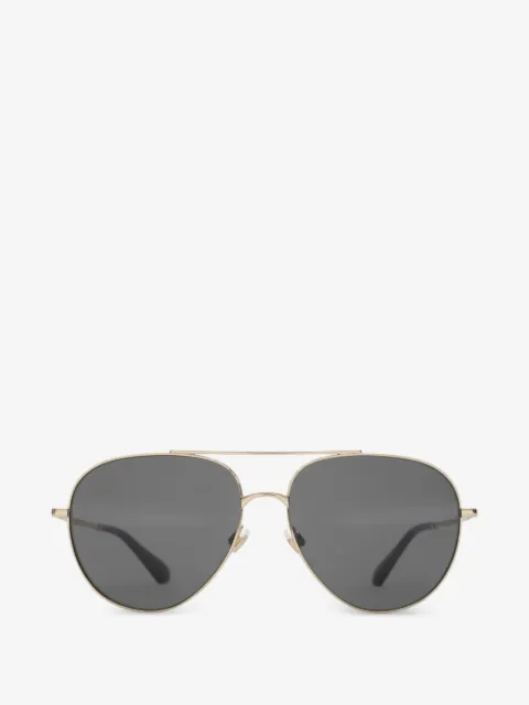 Burberry metal Check pilot sunglasses