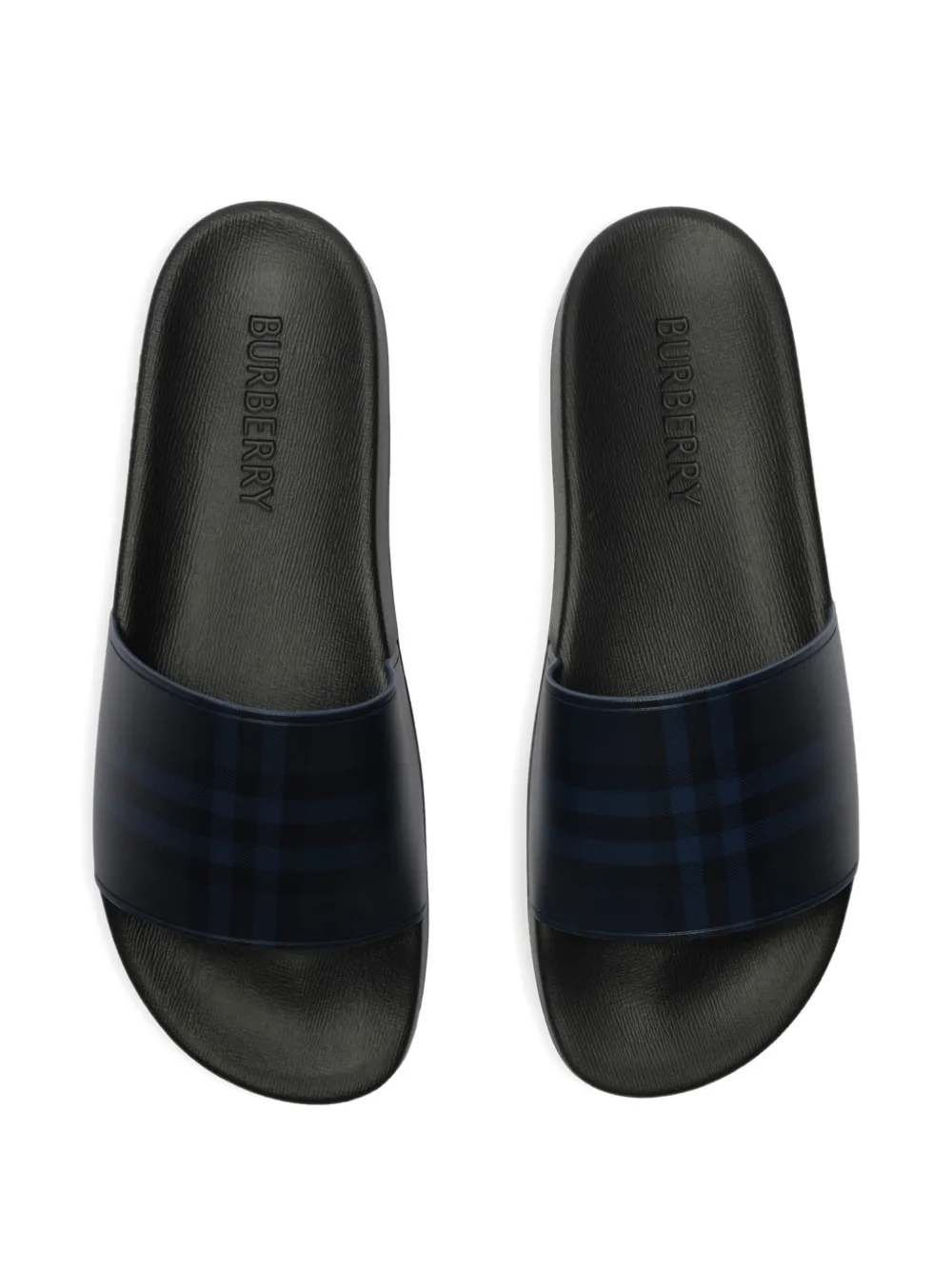 Burberry Check slides Blauw