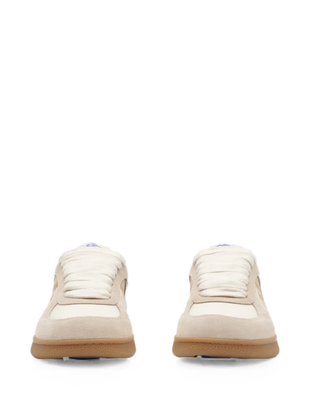Burberry Check Terrace leren suède sneakers Beige