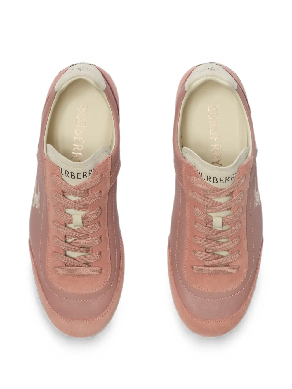 Burberry leather Knight Runner sneakers Roze