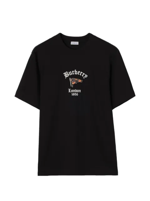 Burberry Check-flag cotton T-shirt