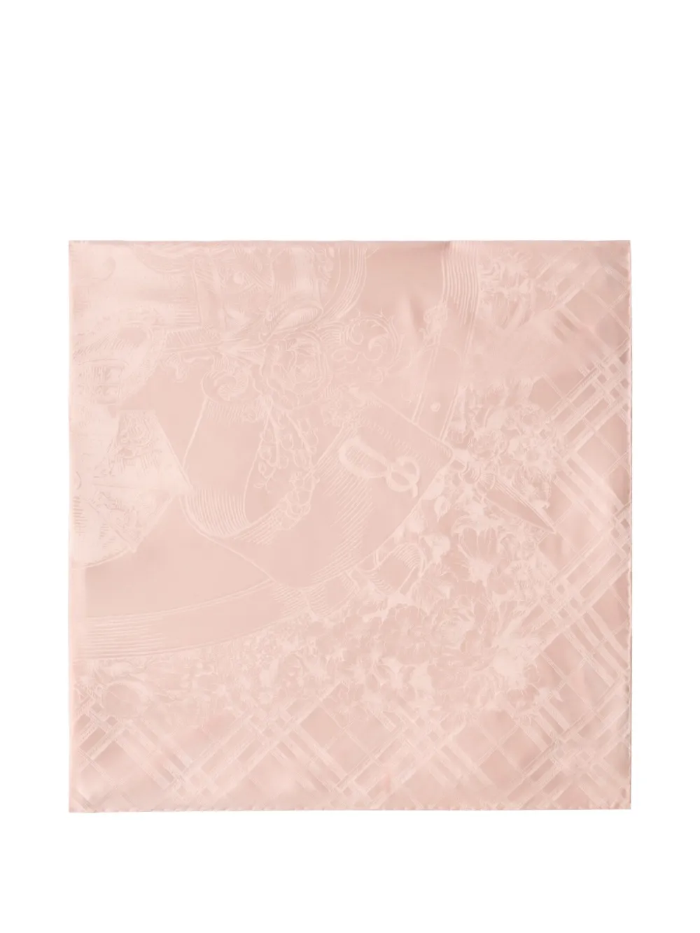 Burberry Floral Crest zijden sjaal Roze
