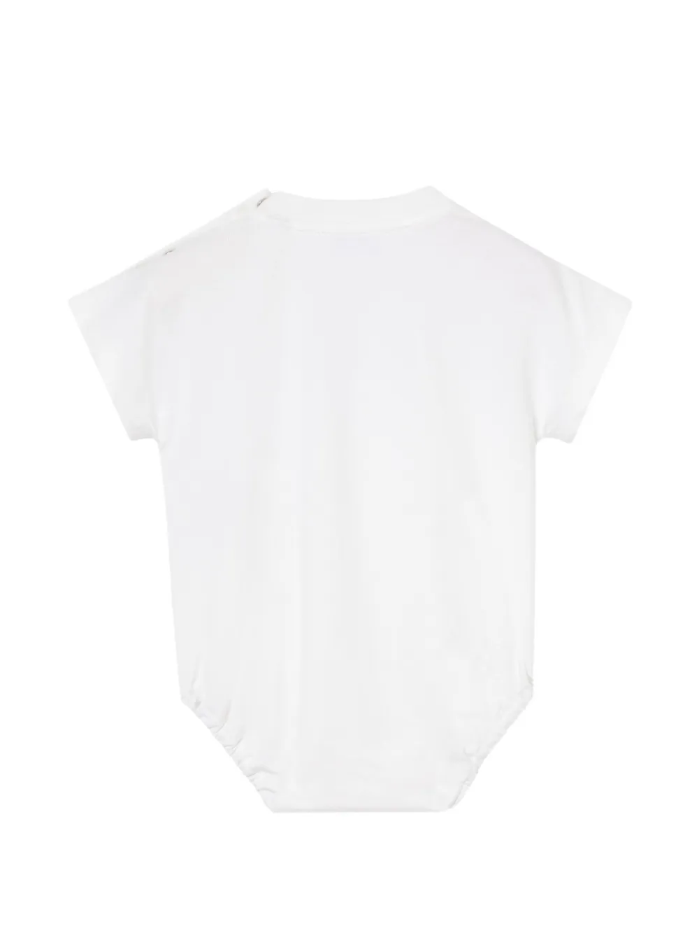 Burberry Kids Geruite body met print Wit