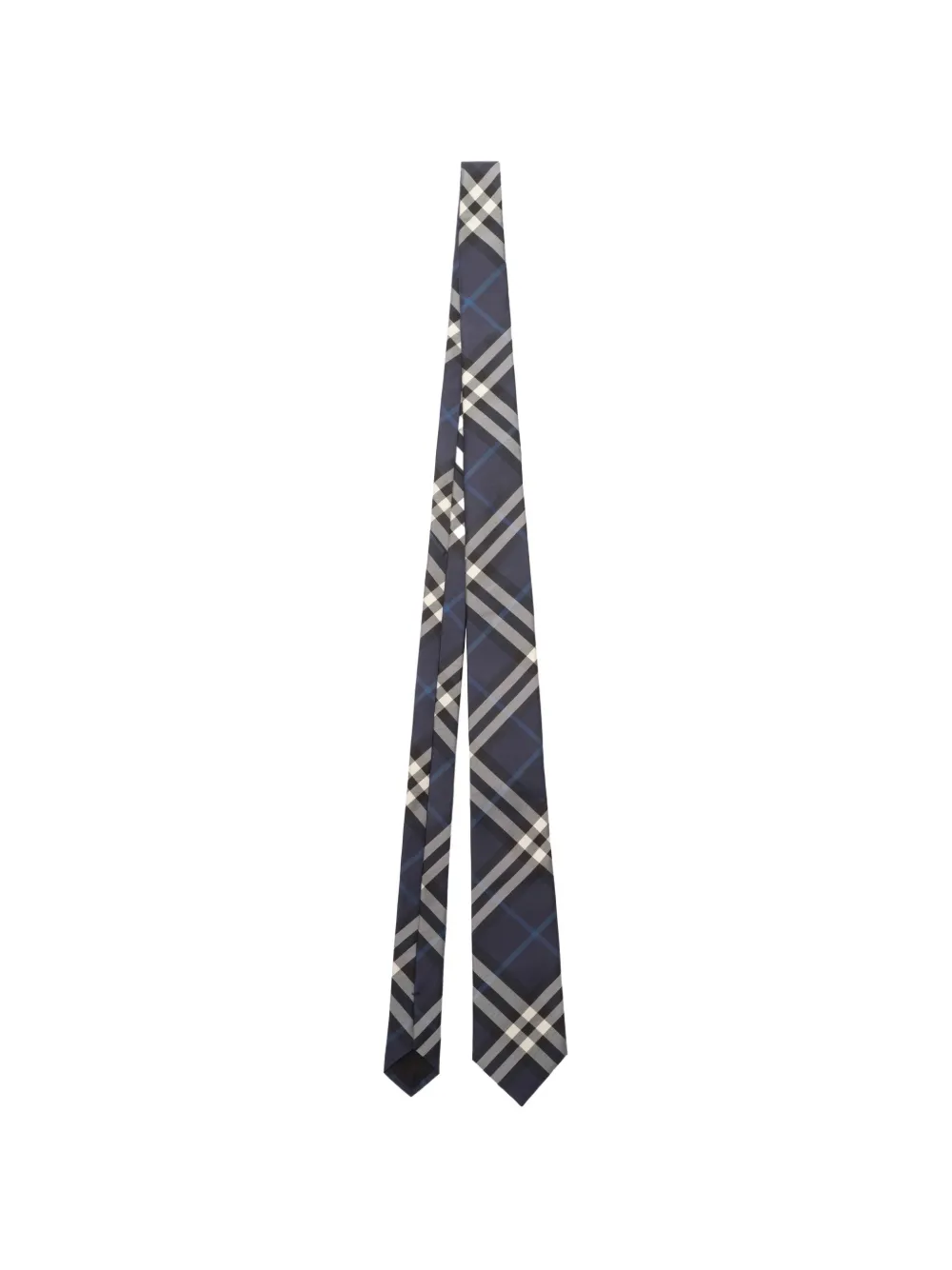 Burberry Check silk tie - Blau