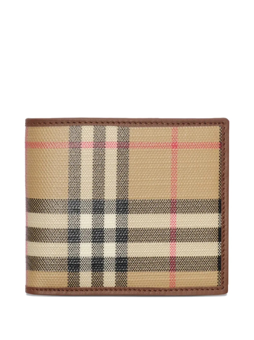 Burberry Check bi-fold wallet - Toni neutri