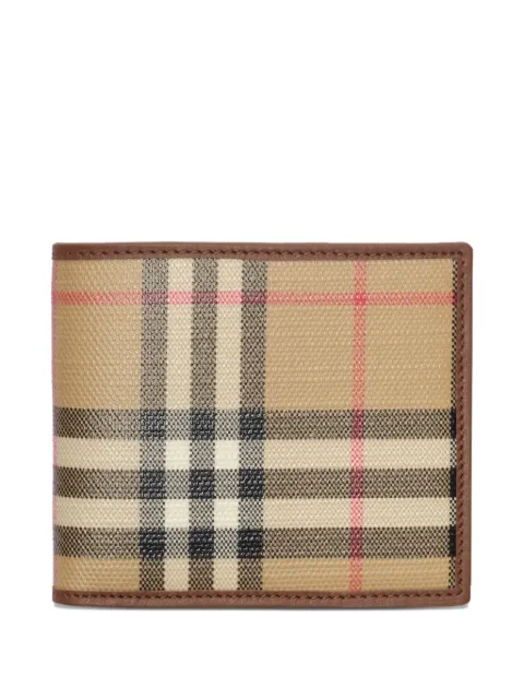 Burberry cartera plegable con motivo Check