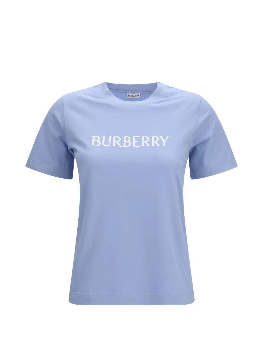 Burberry embroidered-logo cotton T-shirt - SUNBLEACHED BLUE