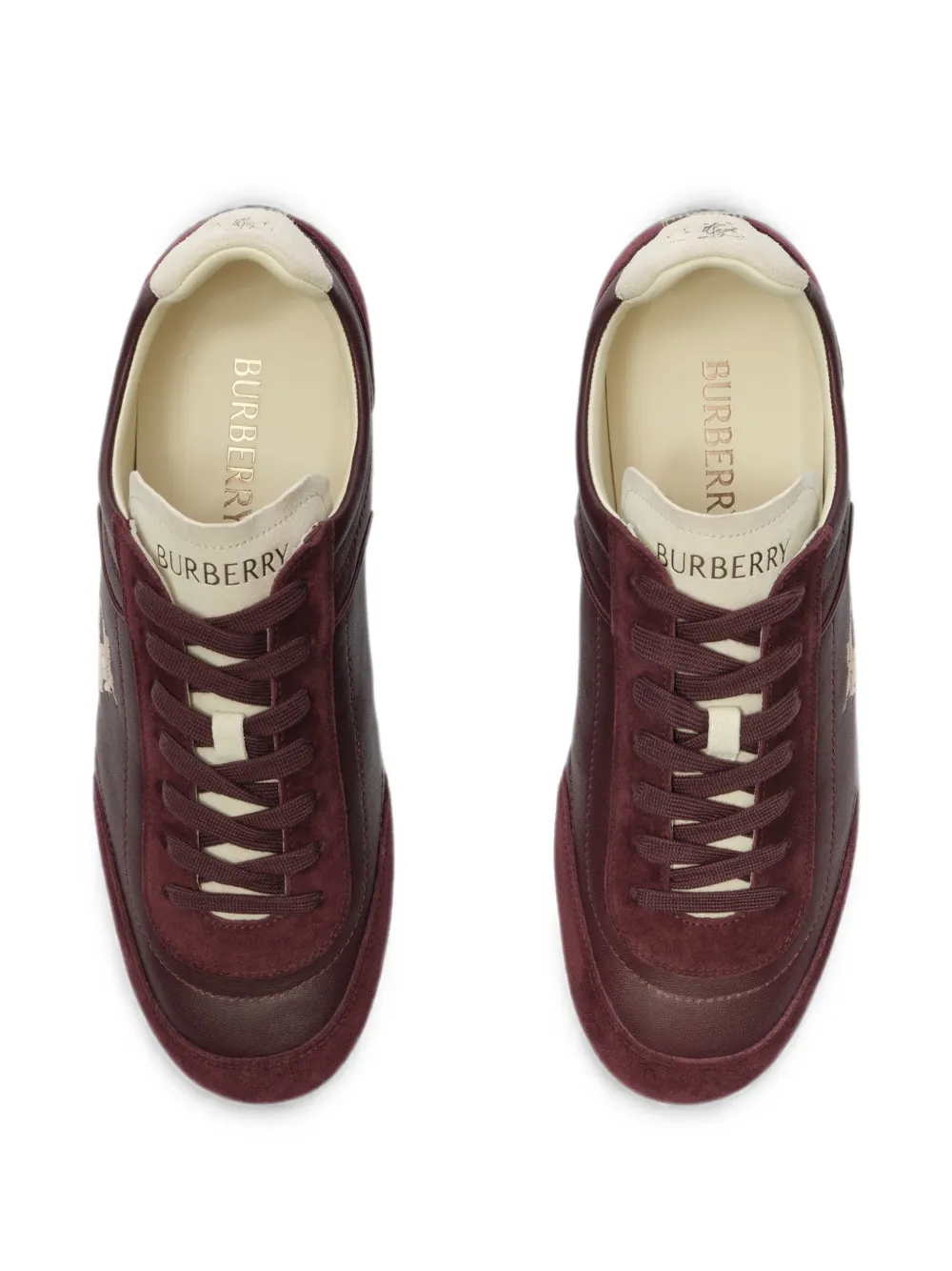 Burberry leather Knight Runner sneakers Paars