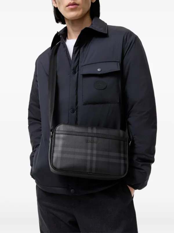 Burberry City Check Crossbody Bag | Grey | FARFETCH