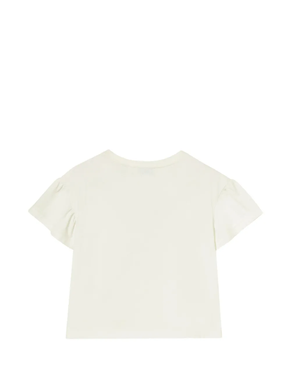 Burberry Kids T-shirt met geruite strik Wit